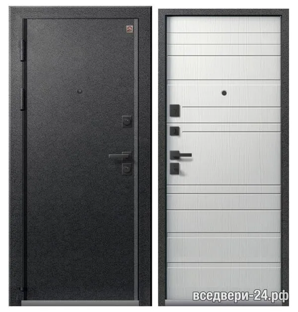 Дверь входная Центурион LUX-10, Графит муар