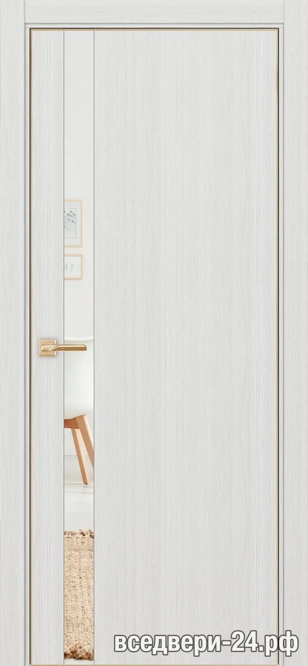 Дверь межкомнатная OPTIMA PORTE «Неаполь» 211, Ясень серебристый