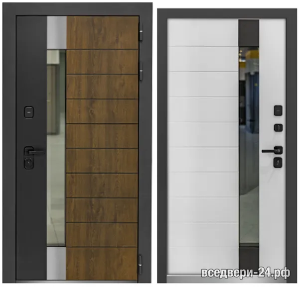 Дверь входная FlyDoors ТЕРМО МИА, Черный муар