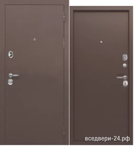 Дверь входная Ferroni 9 см МЕДНЫЙ АНТИК МЕТАЛЛ/МЕТАЛЛ, Медный антик