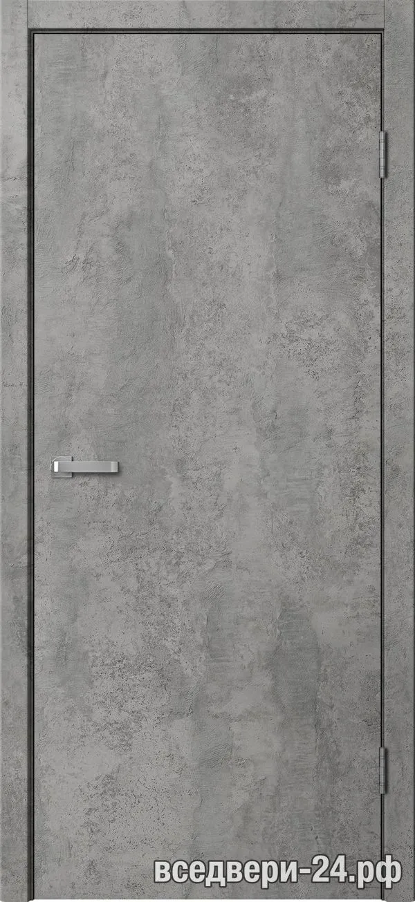 Дверь межкомнатная FlyDoors Гладкое, Цемент темный