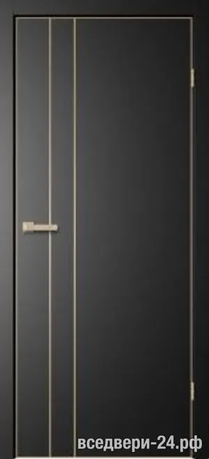 Дверь межкомнатная FlyDoors «Тринити» 02, Титан