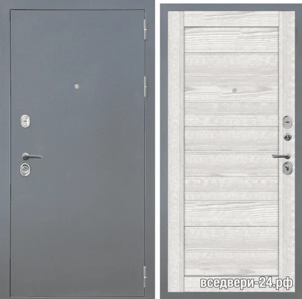 Дверь входная FlyDoors АРКАН, Букле ГРАФИТ