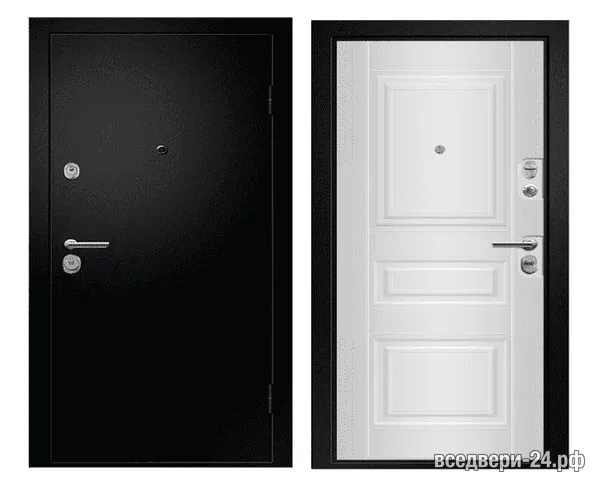 Дверь входная FlyDoors Медея - 311, Сатин черный