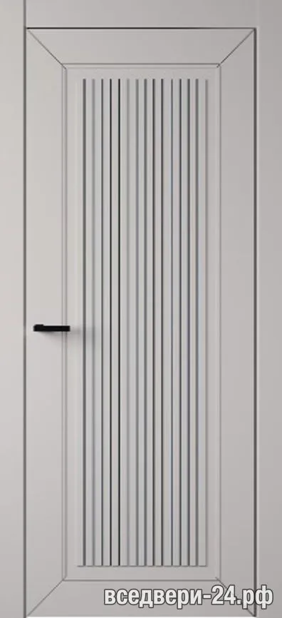 Дверь межкомнатная AxelDoors «Серия E» ARC1, Велюр сантьяго / Пастель белый