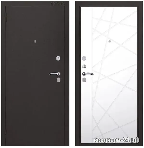 Дверь входная FlyDoors Практик 2 букле, Букле Серый