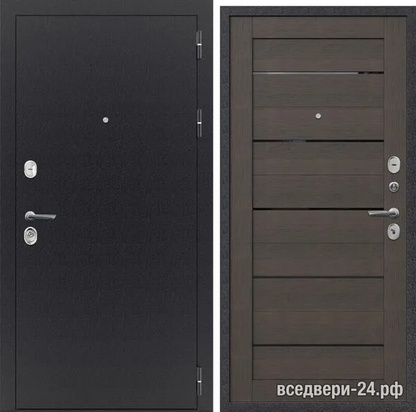 Дверь входная FlyDoors Аркан Мокко, Букле черный