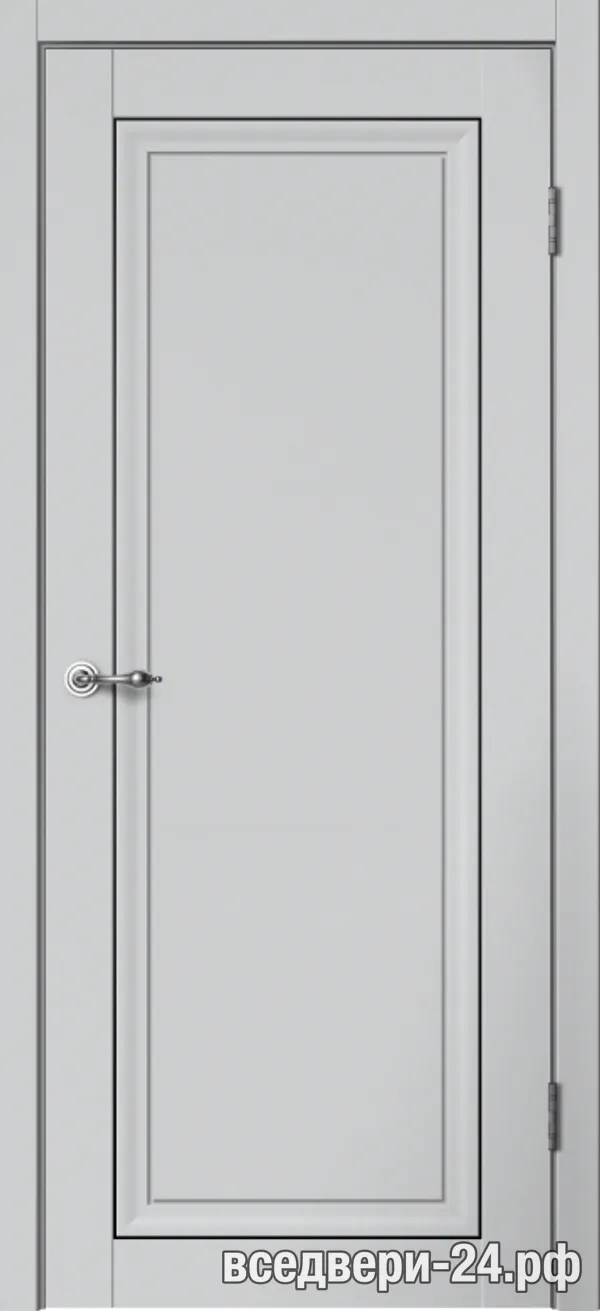 Дверь межкомнатная FlyDoors «Моне» M02 ПГ, Серебристый