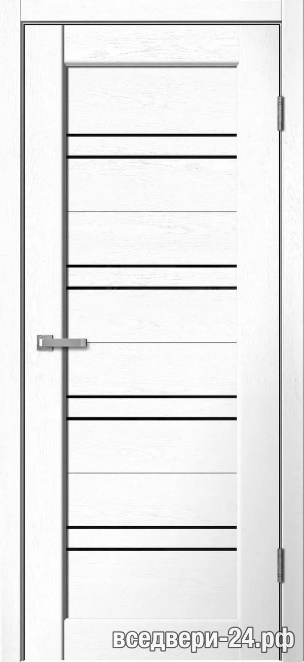 Дверь межкомнатная FlyDoors «Статус» ST01, Сноу софт