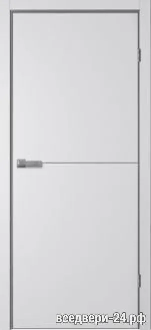 Дверь межкомнатная FlyDoors «Тринити» TR05, ПЭТ Сильвер