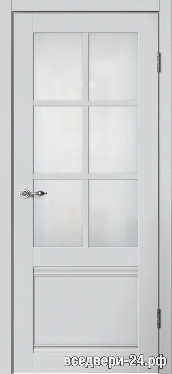 Дверь межкомнатная FlyDoors «Классик» C04, Серебристый