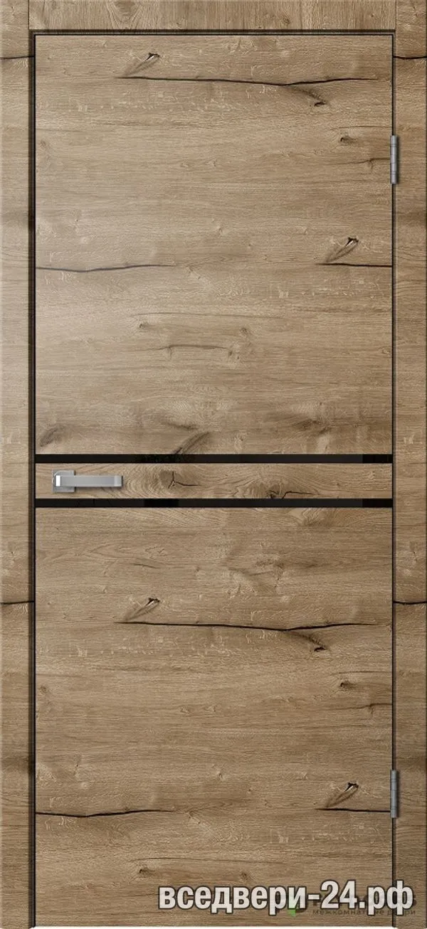 Дверь межкомнатная FlyDoors «Лофт» LF03 K4, Дуб пацифик