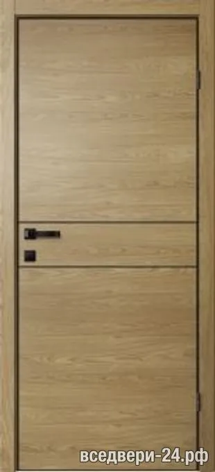 Дверь межкомнатная FlyDoors «Нео» N03 Черн, Дуб европейский Горизонт