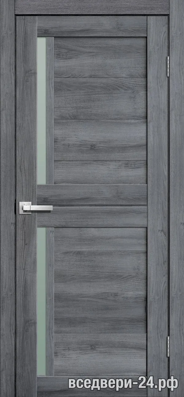 Дверь межкомнатная FlyDoors «Лайт дорс» L22, Дуб стоунвуд