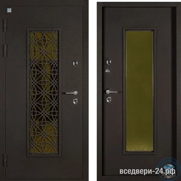 Дверь входная Алмаз ИЗУМРУД ТЕРМО, МЕДЬ