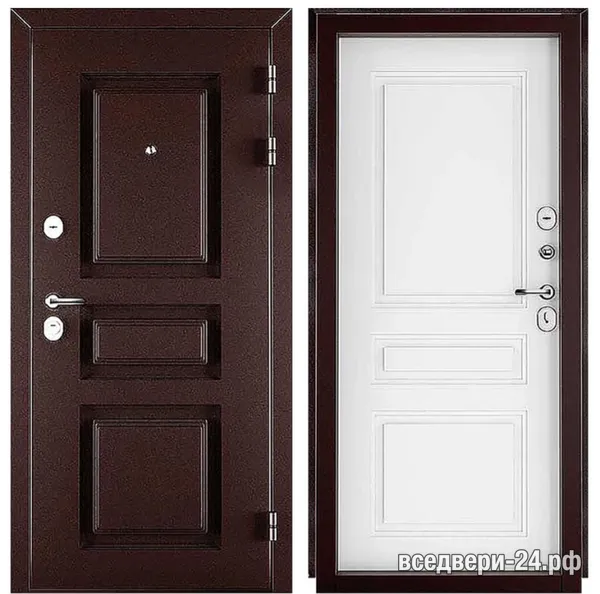 Дверь входная FlyDoors Винтер 999 ТЕРМО, Металл (МОККО)
