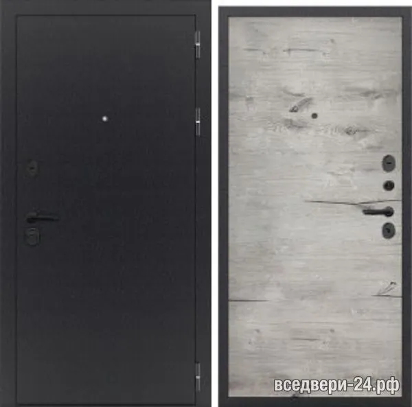 Дверь входная FlyDoors Аркан Лофт, Букле черный