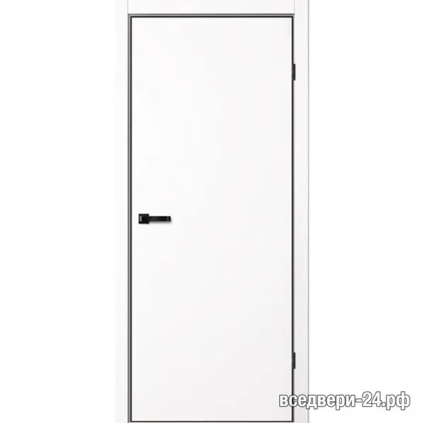 Дверь межкомнатная FlyDoors «Нео» N01, Эмалит белый