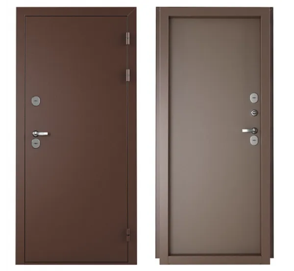Дверь входная FlyDoors НОРД мет/мет ТЕРМОантик, Антик медный