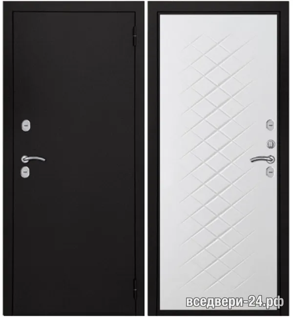 Дверь входная FlyDoors Берлин (ТЕРМО), Букле Черный