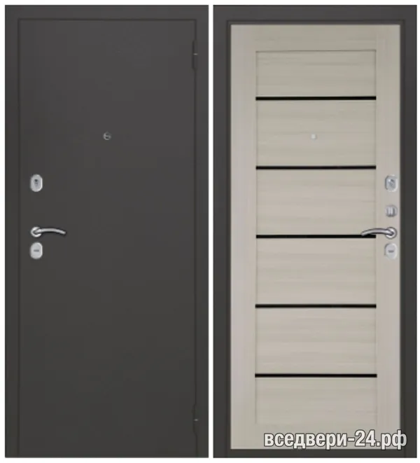 Дверь входная FlyDoors Амато букле, Букле Серый