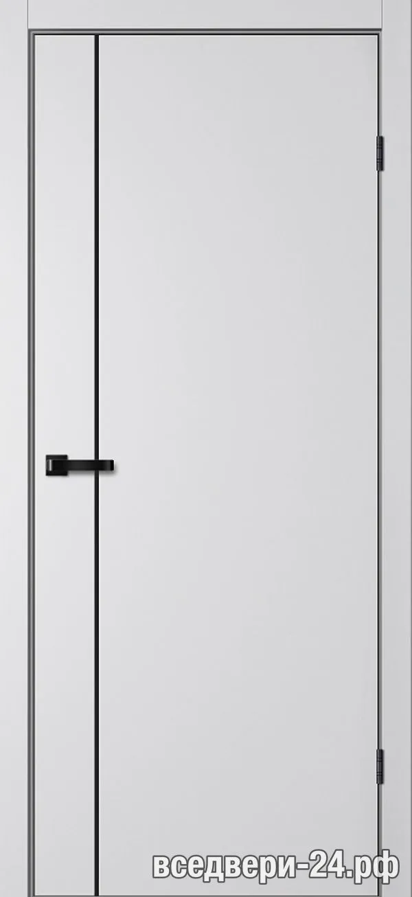 Дверь межкомнатная FlyDoors «Фьюжн» FN33 ДА, Эмалит серебристый