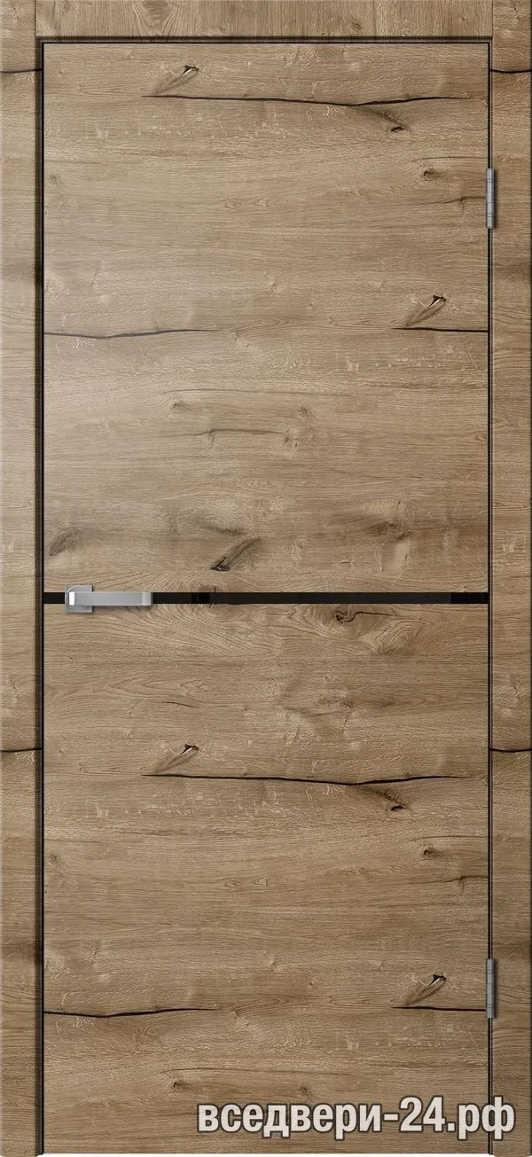 Дверь межкомнатная FlyDoors «Лофт» LF02, Дуб пацифик