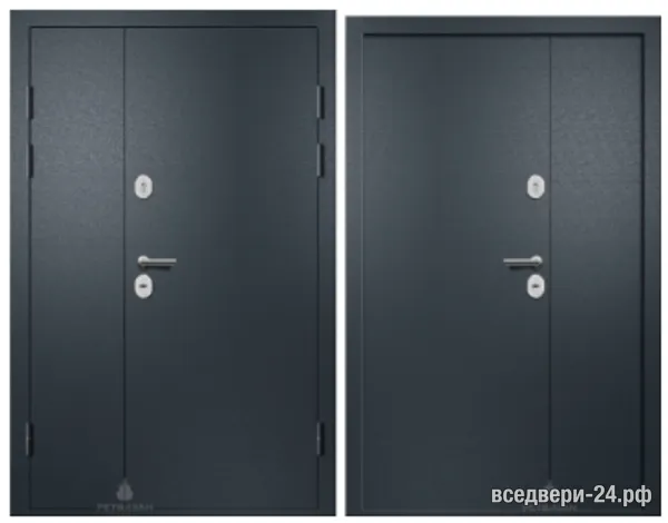 Дверь входная Ретвизан Одиссей 200 букле, Букле ГРАФИТ