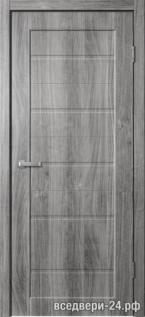 Дверь межкомнатная FlyDoors «Скиндорс» S01, Дуб стоунвуд