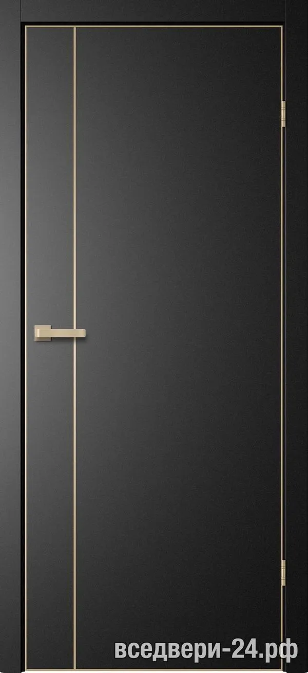 Дверь межкомнатная FlyDoors «Тринити» TR04, ПЭТ Титан
