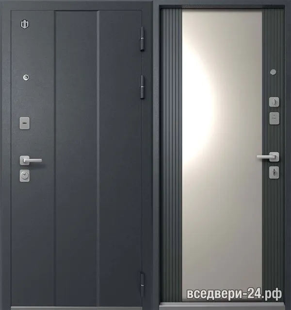Дверь входная Мегатрон ФОРТОН-5, Графит Муар