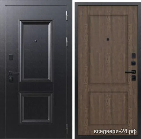Дверь входная FlyDoors Аркан Штамп, Букле черный