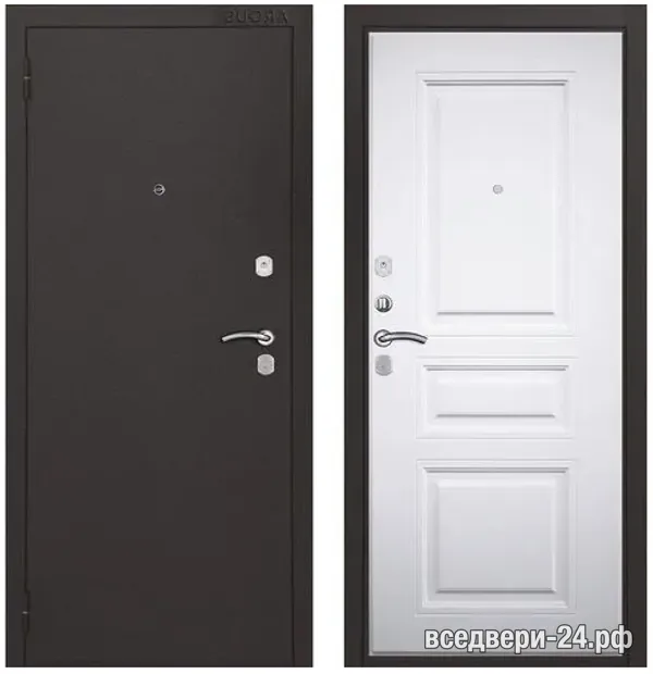 Дверь входная FlyDoors Практик 3 Букле, Букле Серый