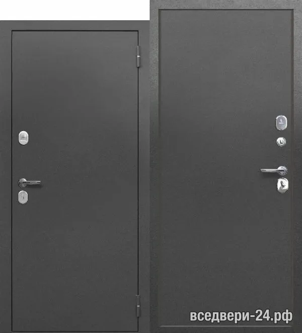 Дверь входная Ferroni 7 см ГАРДА МЕТАЛЛ/МЕТАЛЛ Букле, Букле графит