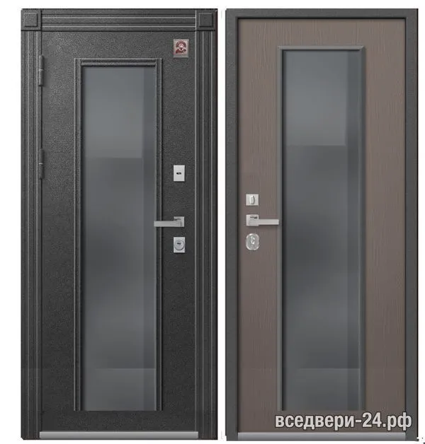 Дверь входная Центурион Т-2 Premium, Антрацит муар