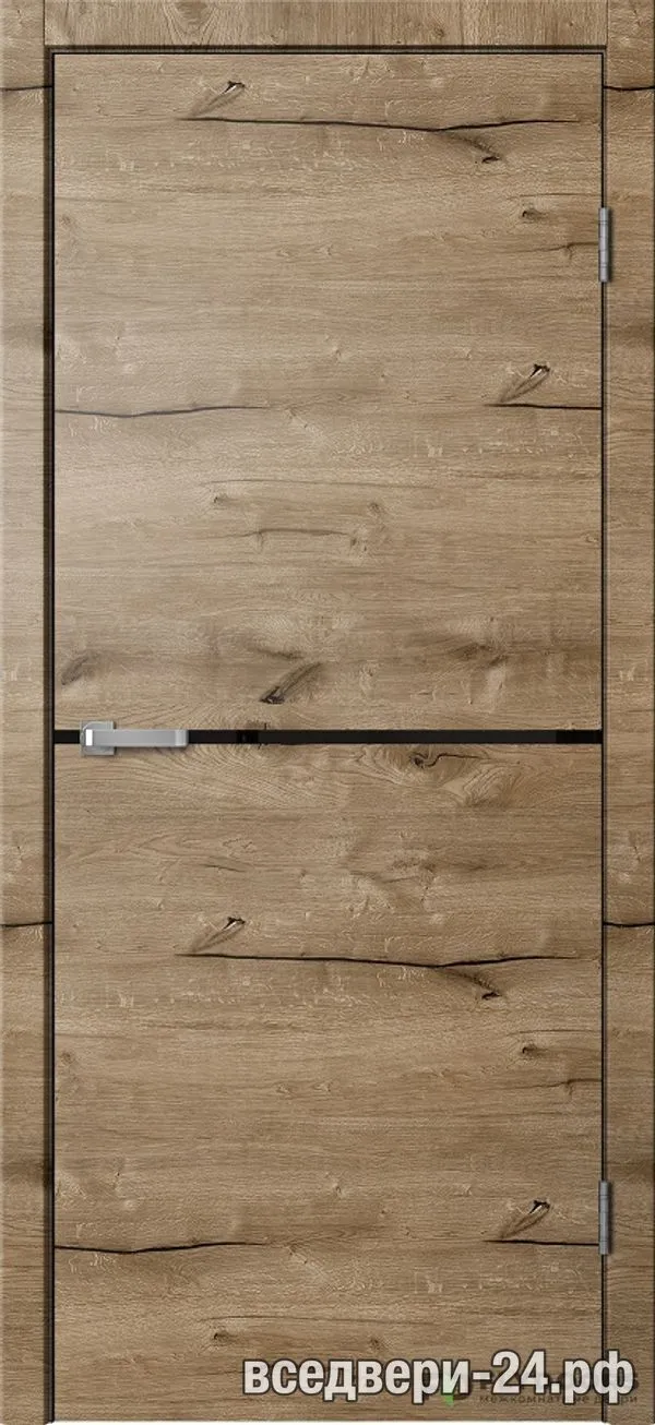 Дверь межкомнатная FlyDoors «Лофт» LF02 K4, Дуб пацифик