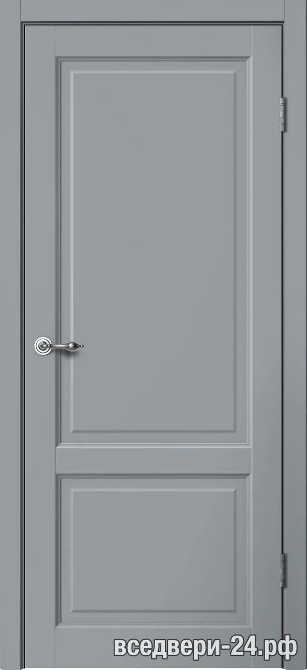 Дверь межкомнатная FlyDoors «Классик» C02, Эмалит серый